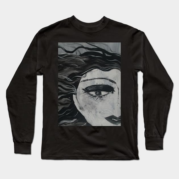 Black Crow Long Sleeve T-Shirt by NEllis